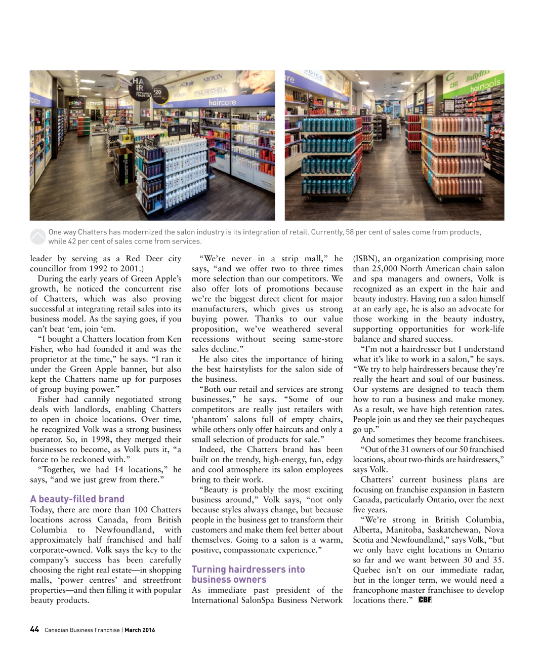 Canadian Business Franchise Preview Pages