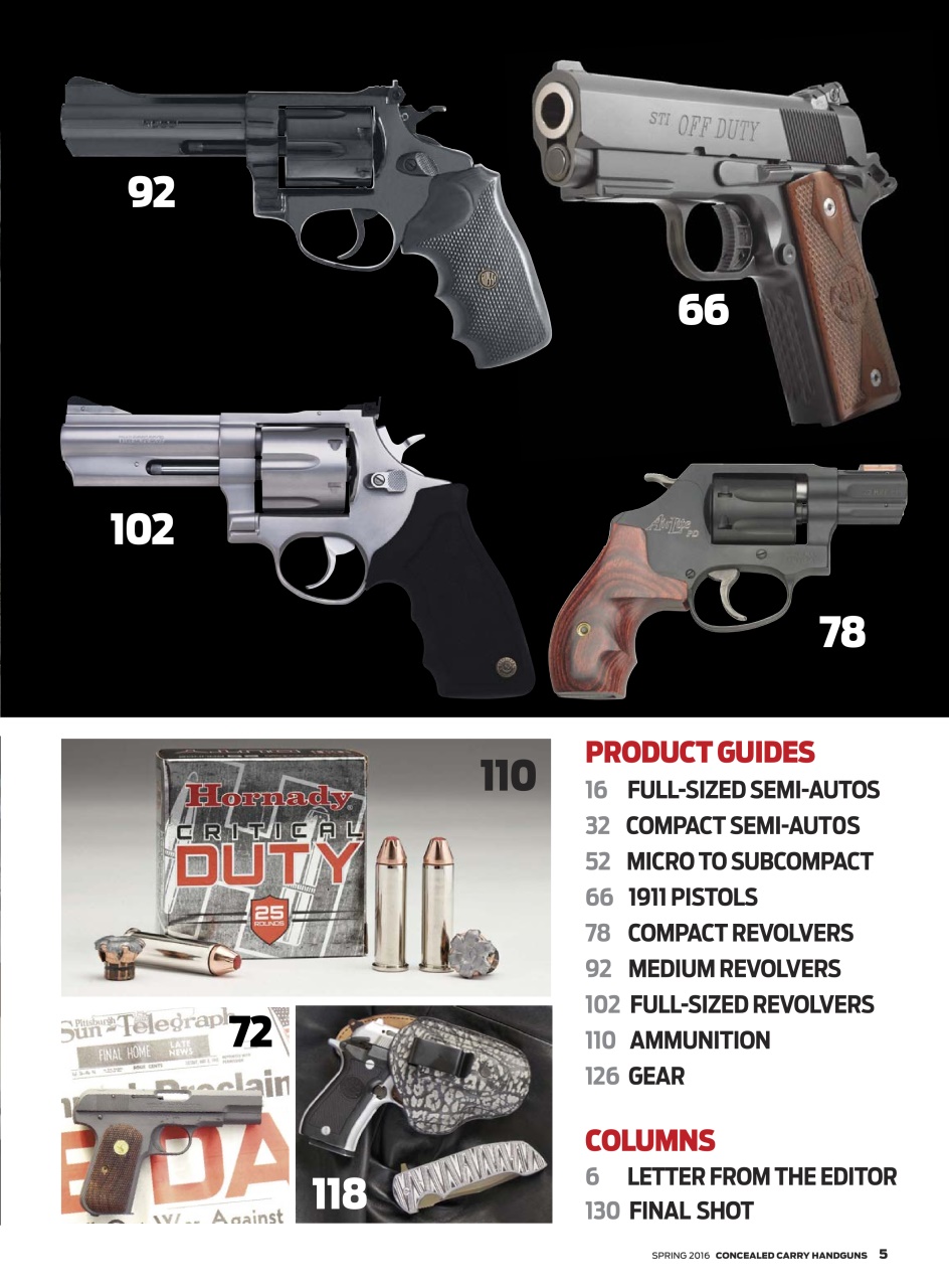 Concealed Carry Handguns Preview Pages