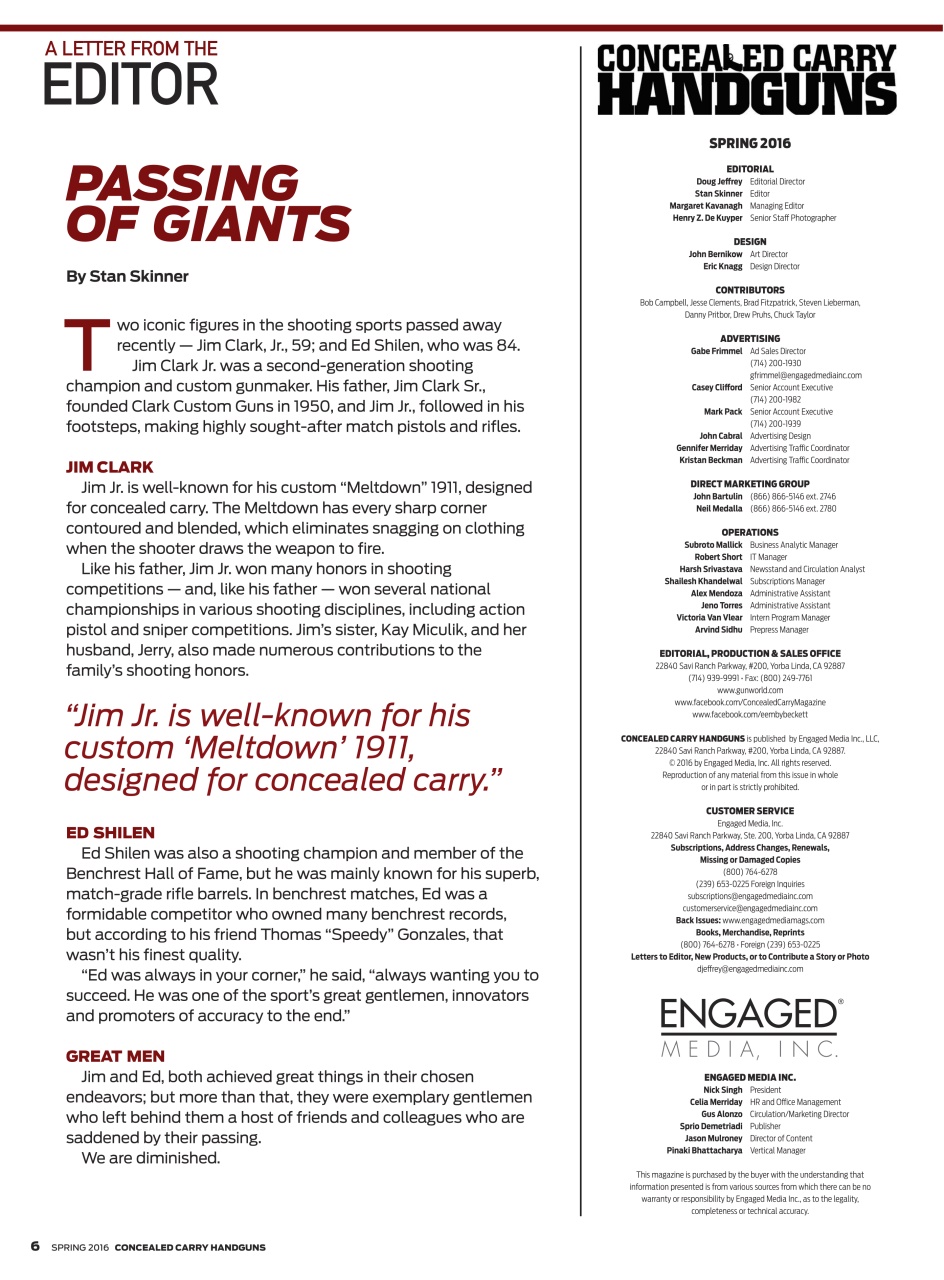 Concealed Carry Handguns Preview Pages