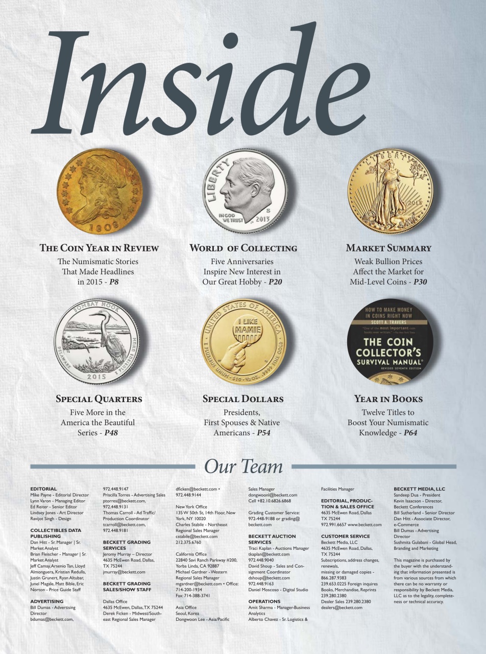 COINage Magazine Preview Pages