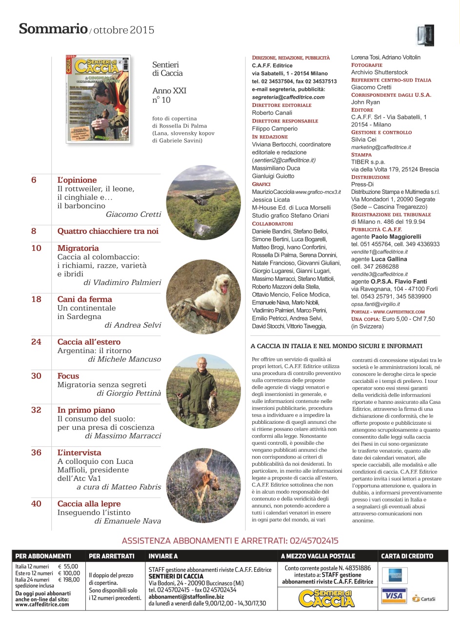 SENTIERI DI CACCIA Preview Pages