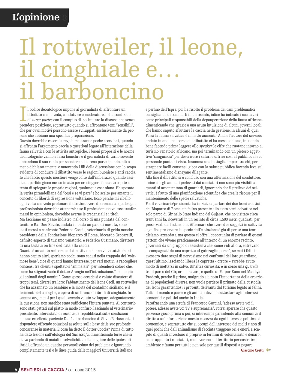 SENTIERI DI CACCIA Preview Pages