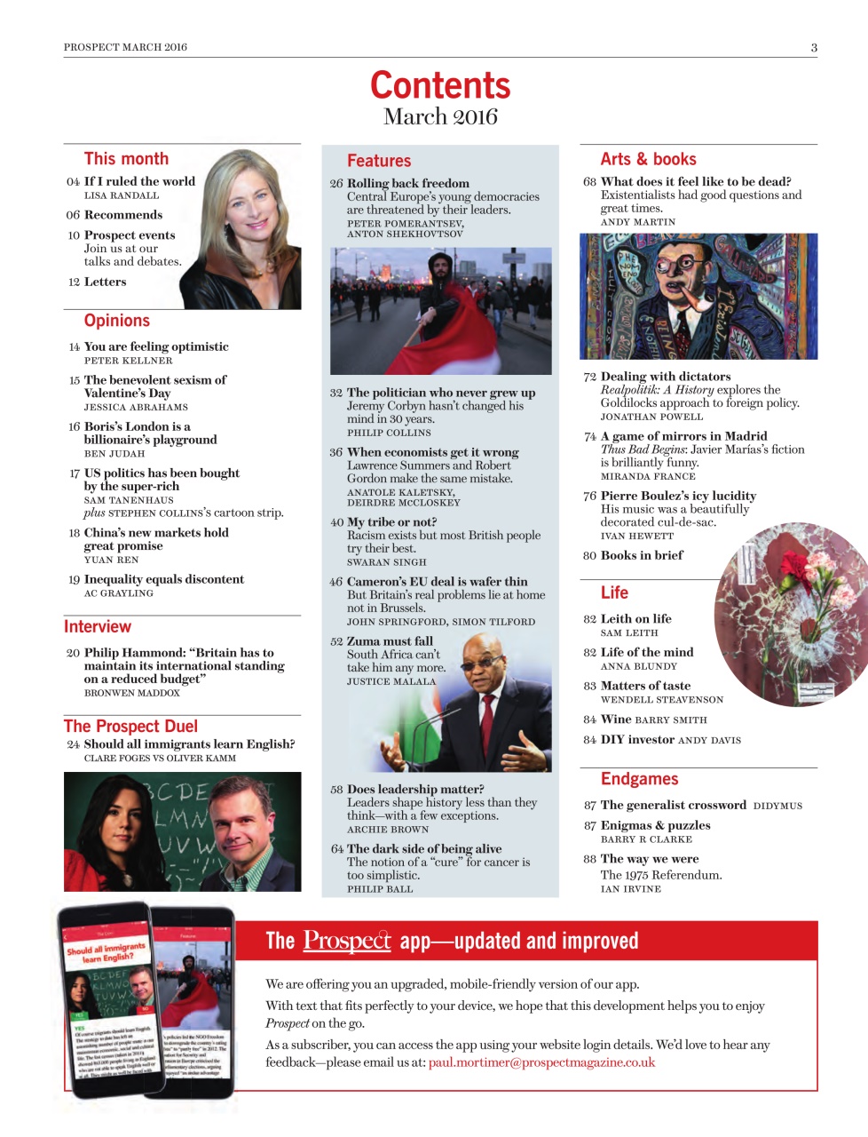 Prospect Magazine Preview Pages