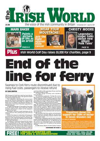 Irish World issue 12 November 2011