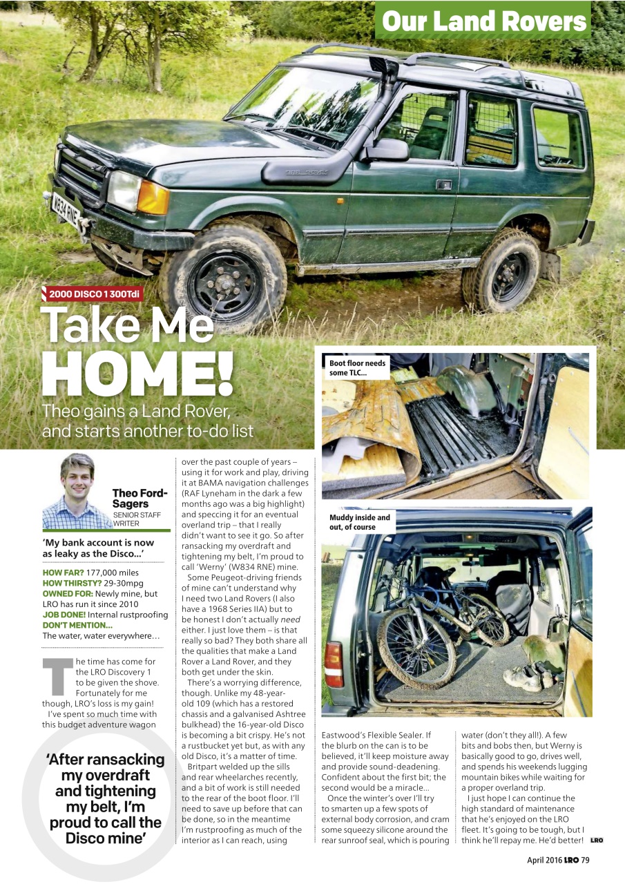 Land Rover Owner Preview Pages