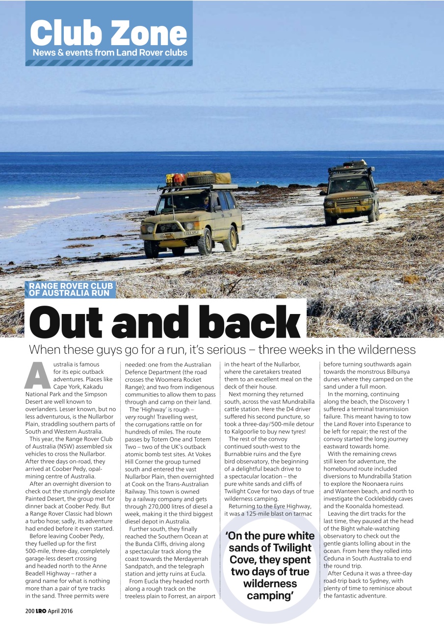 Land Rover Owner Preview Pages
