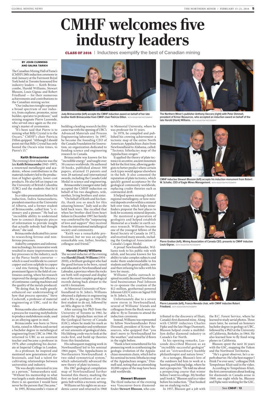 The Northern Miner Preview Pages