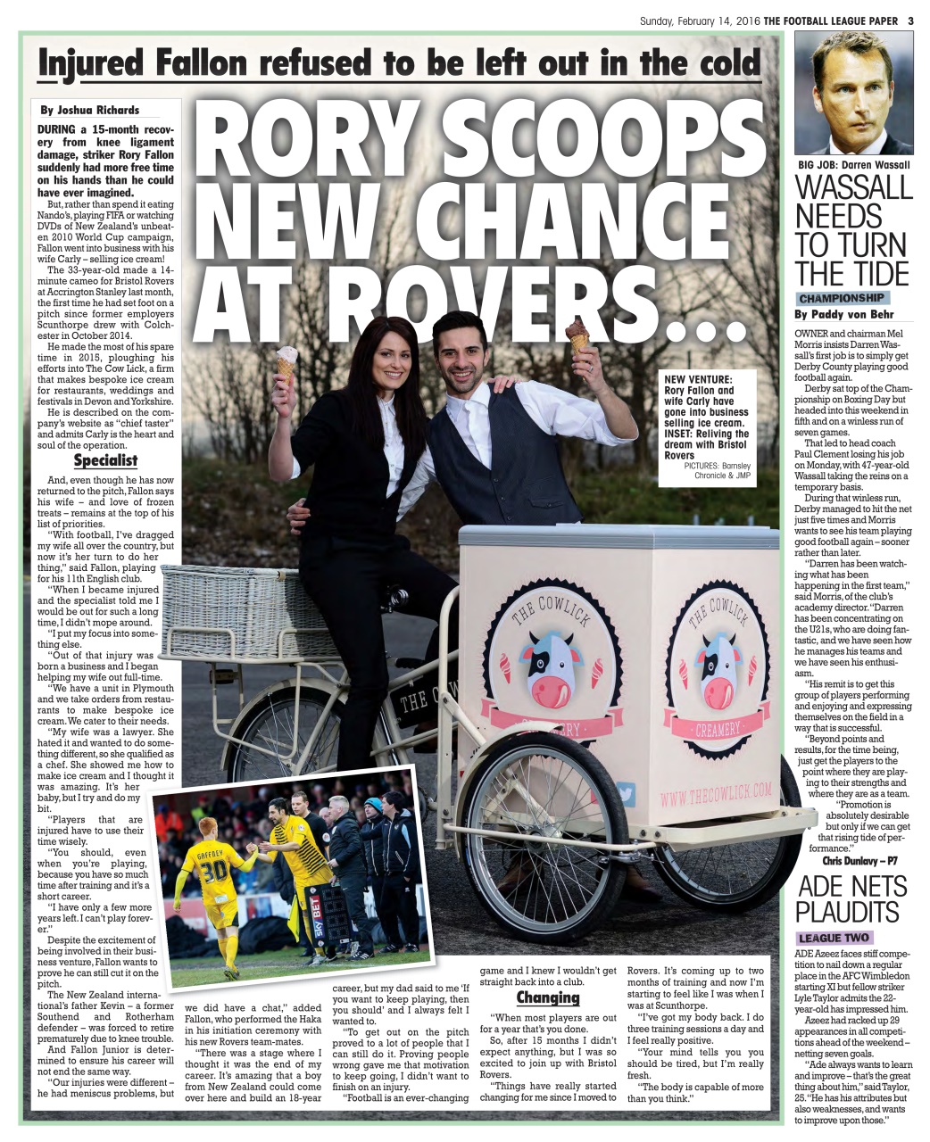 The Football League Paper Preview Pages