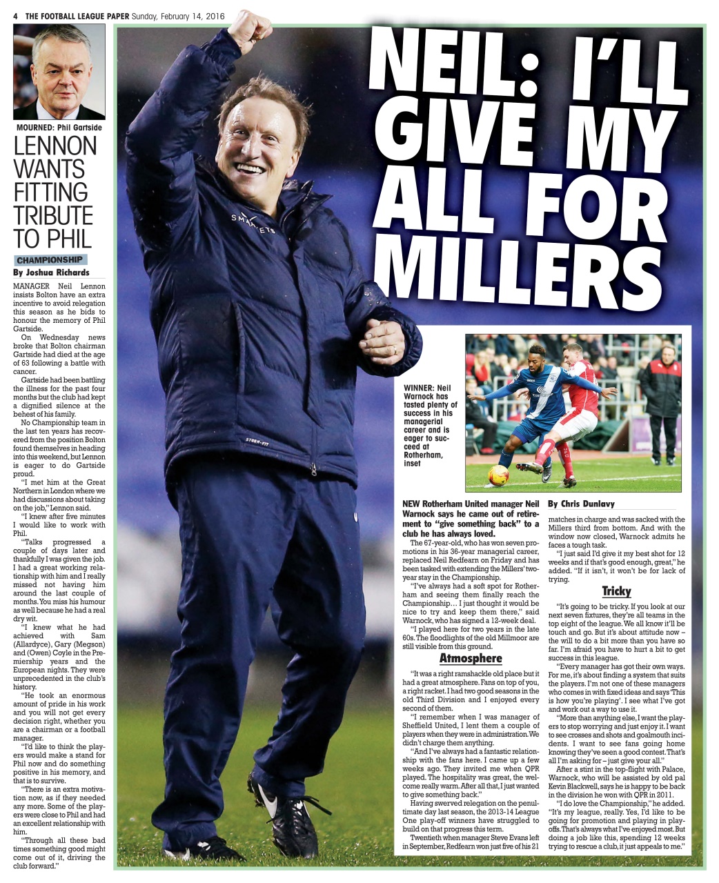 The Football League Paper Preview Pages