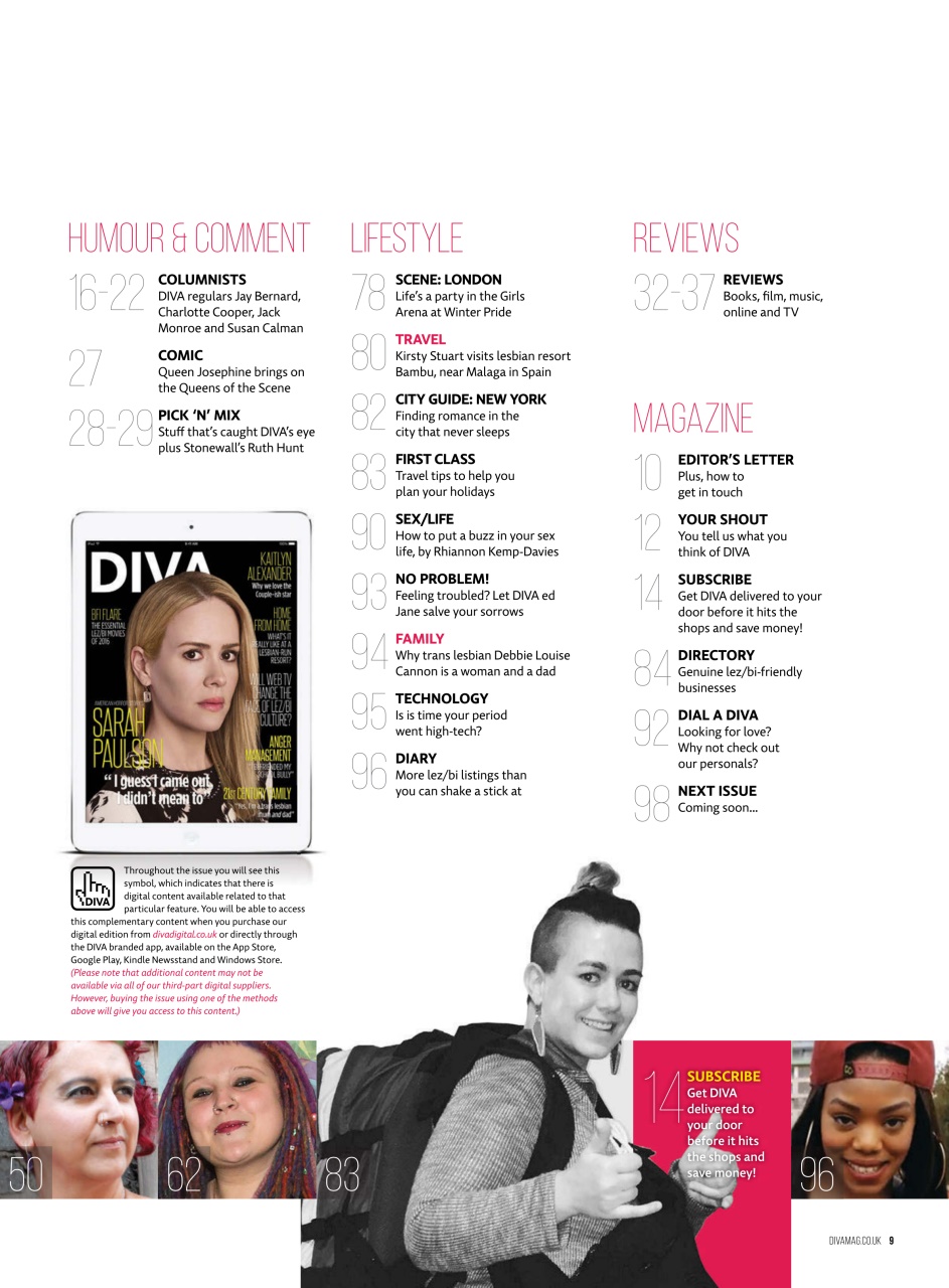 DIVA Magazine Preview Pages