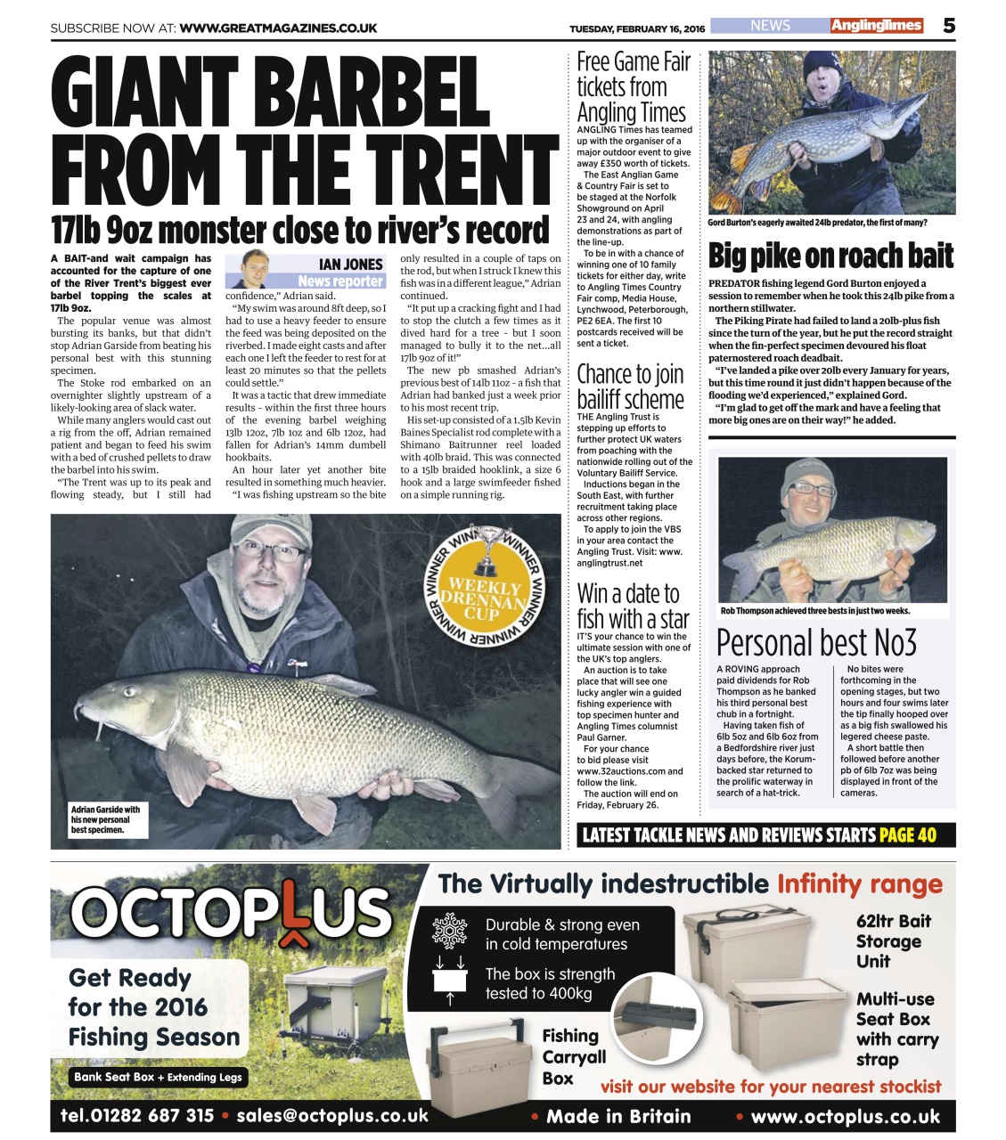 Angling Times Preview Pages