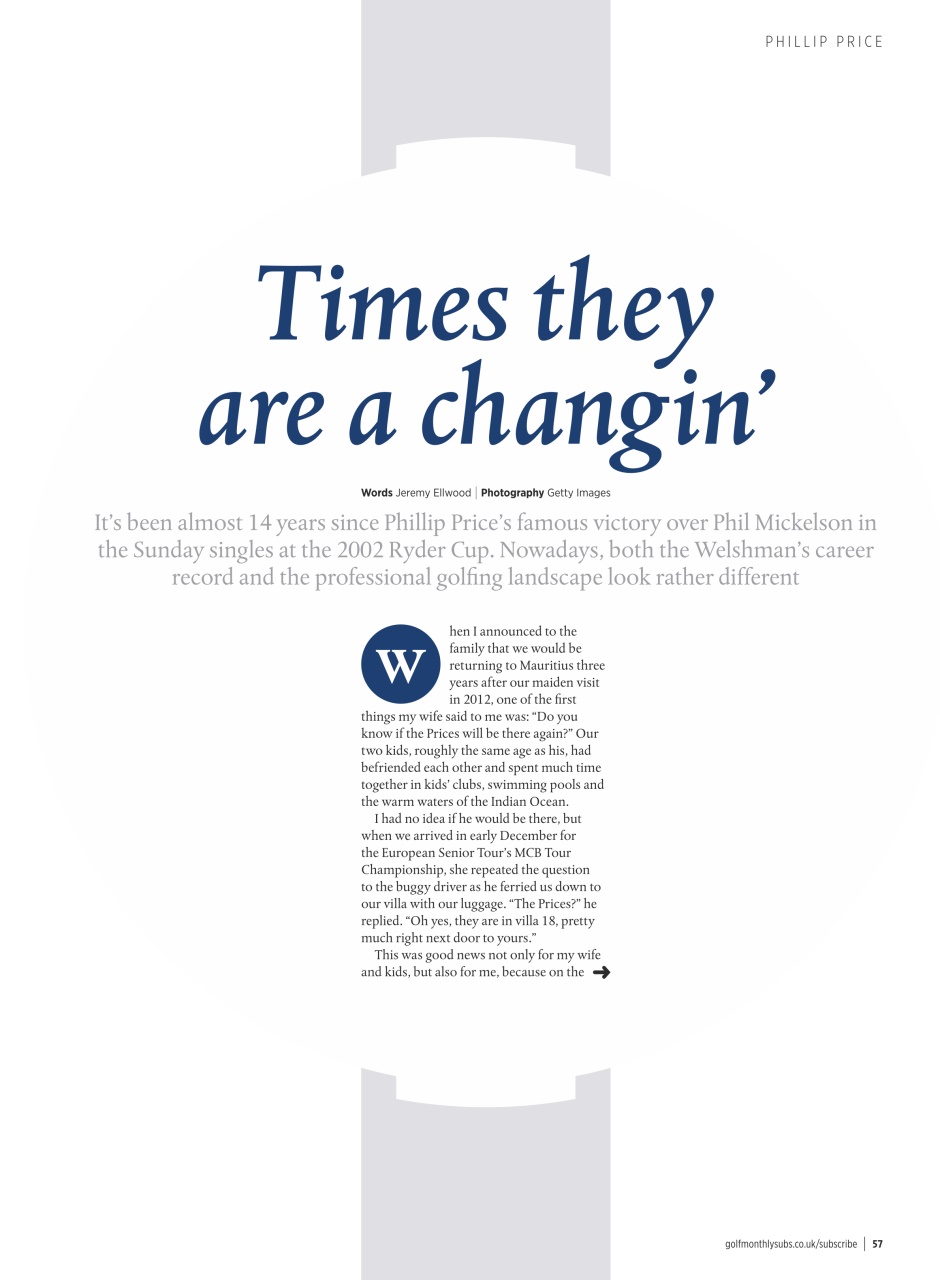 Golf Monthly Preview Pages