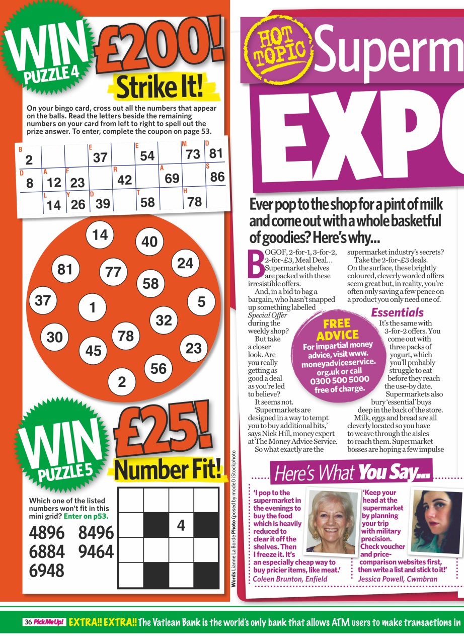 Pick Me Up Preview Pages