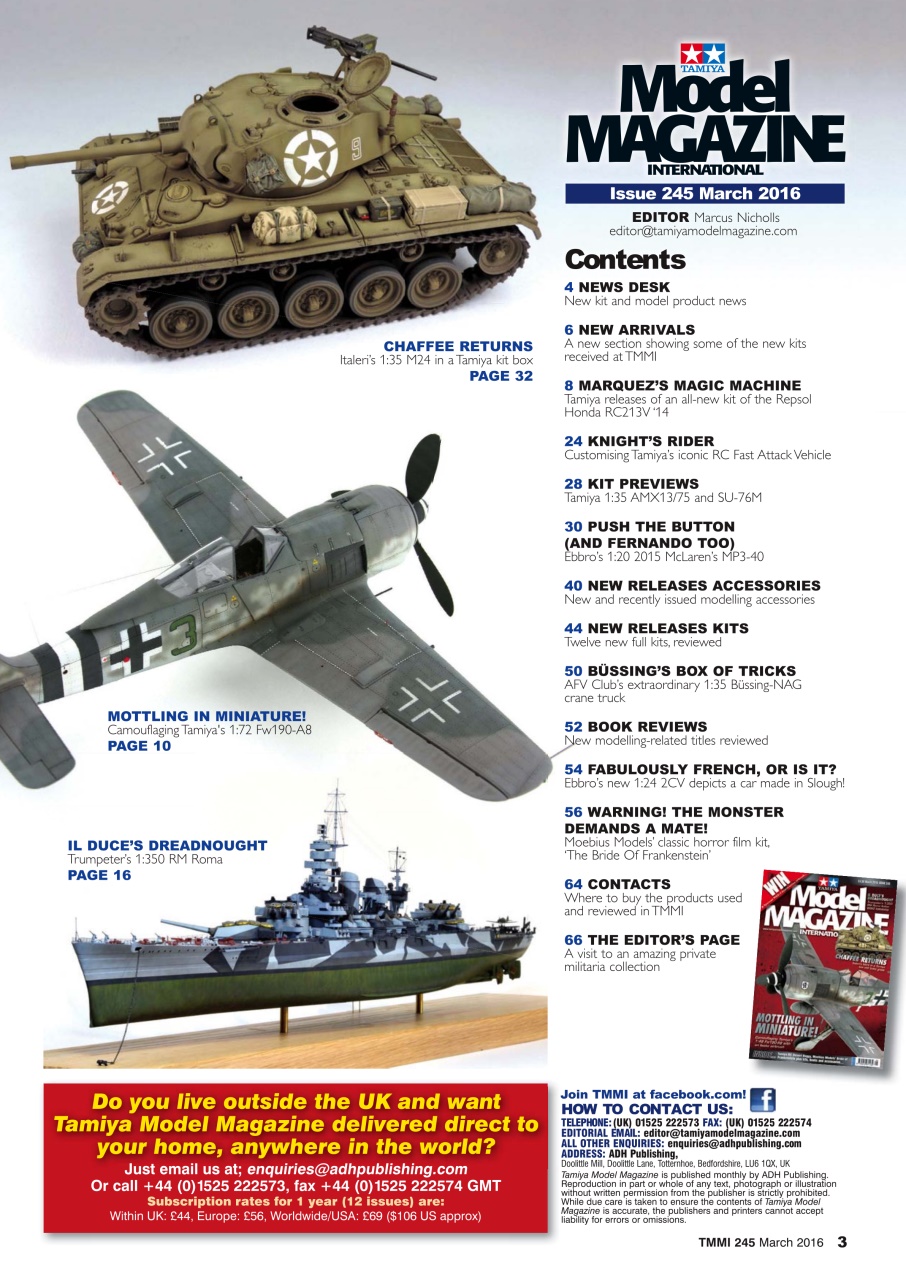 Tamiya Model Magazine Preview Pages