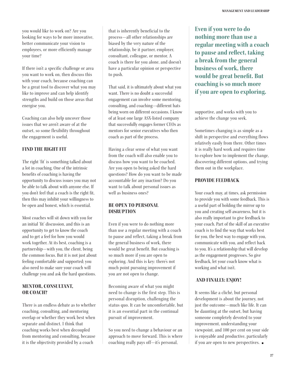 The CEO Magazine EMEA Preview Pages