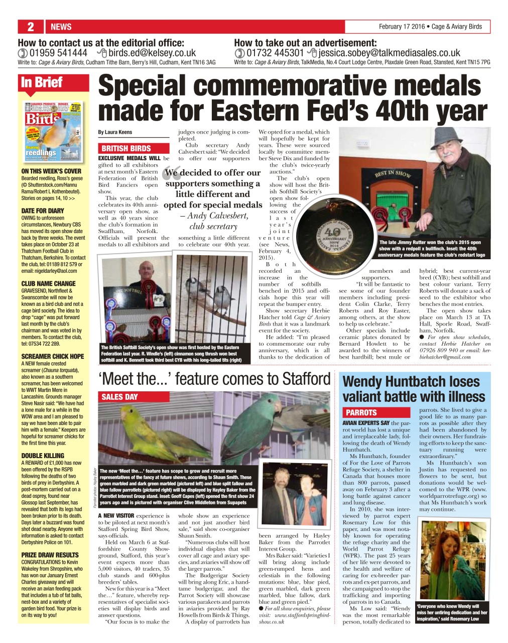 Cage & Aviary Birds Preview Pages