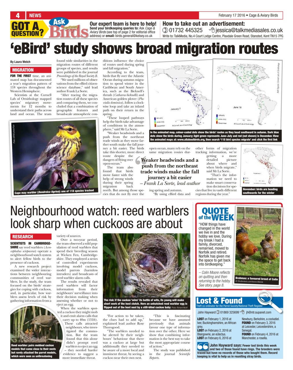 Cage & Aviary Birds Preview Pages