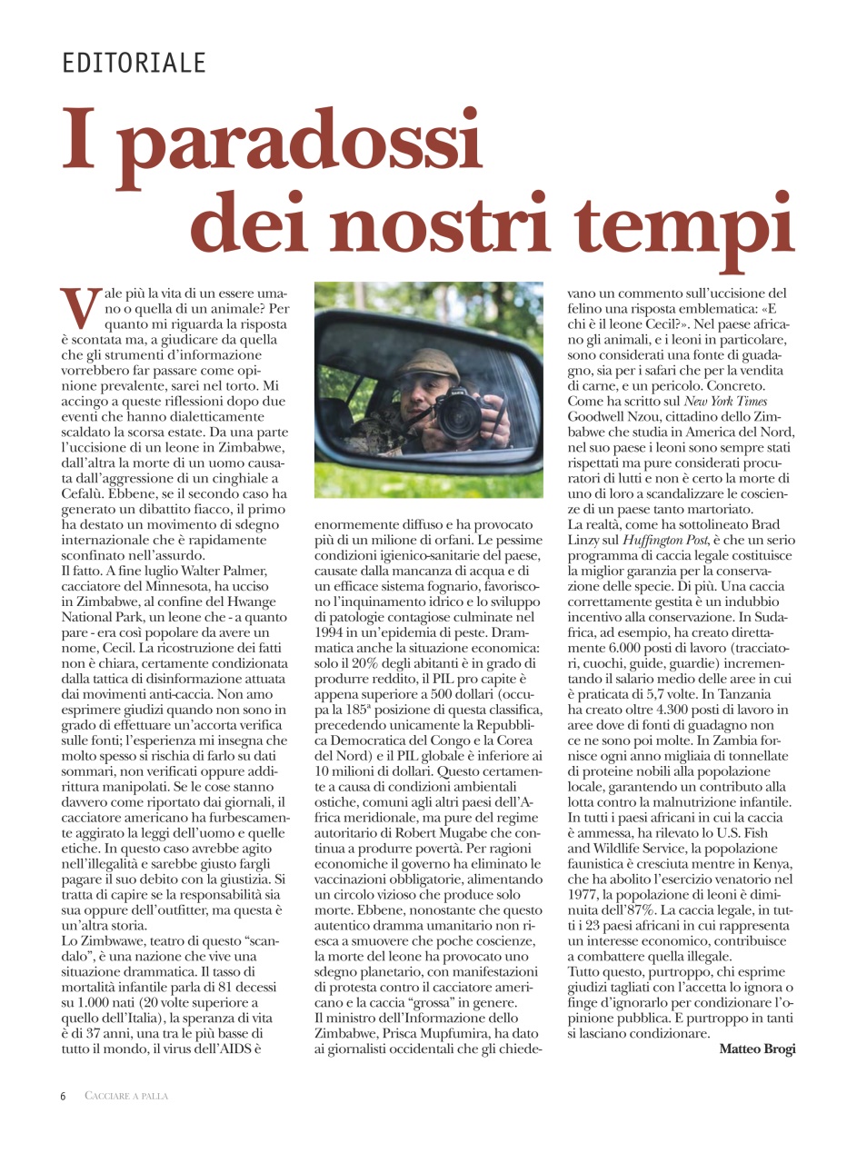 Caccia Magazine Preview Pages