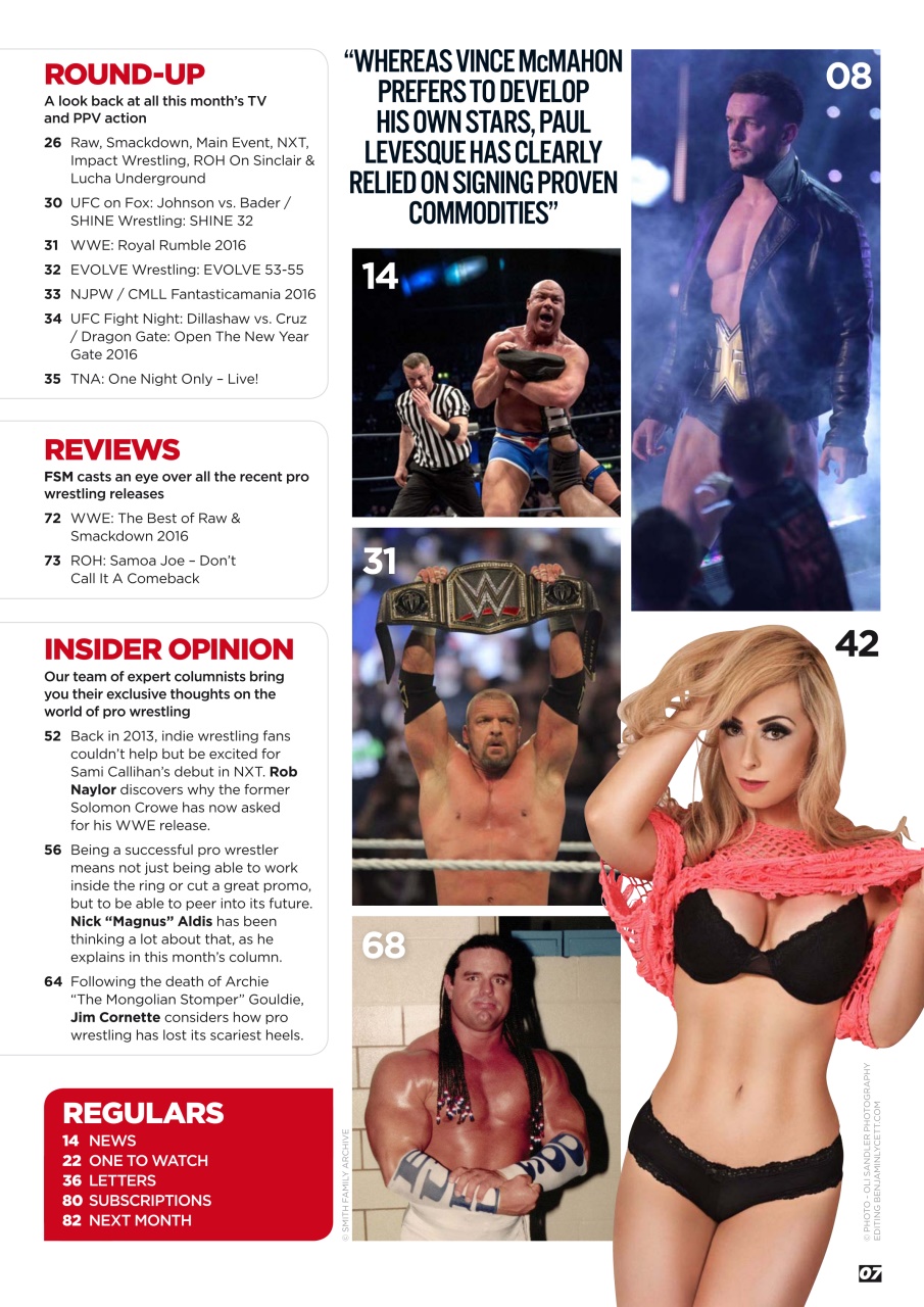 Wrestletalk Magazine Preview Pages
