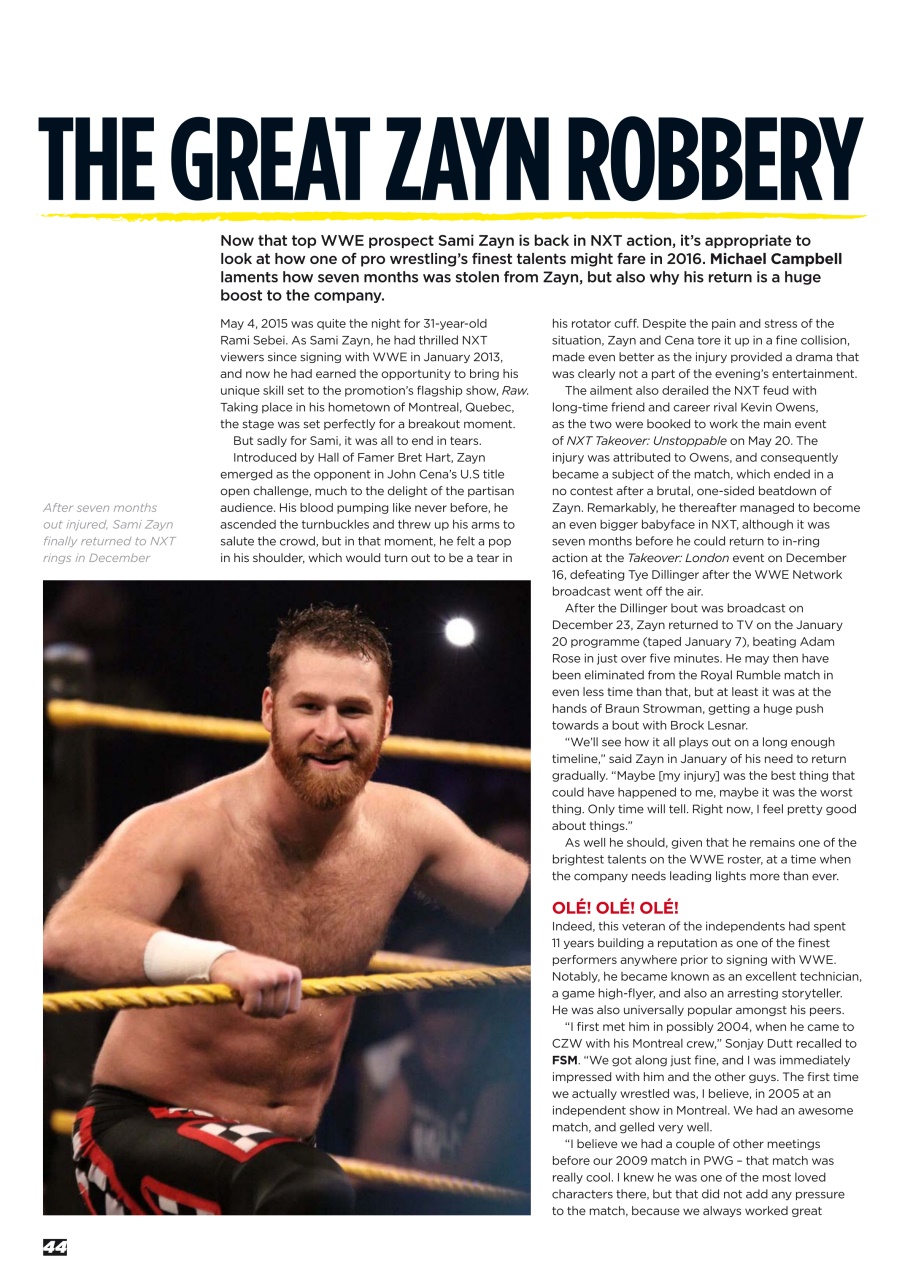 Wrestletalk Magazine Preview Pages