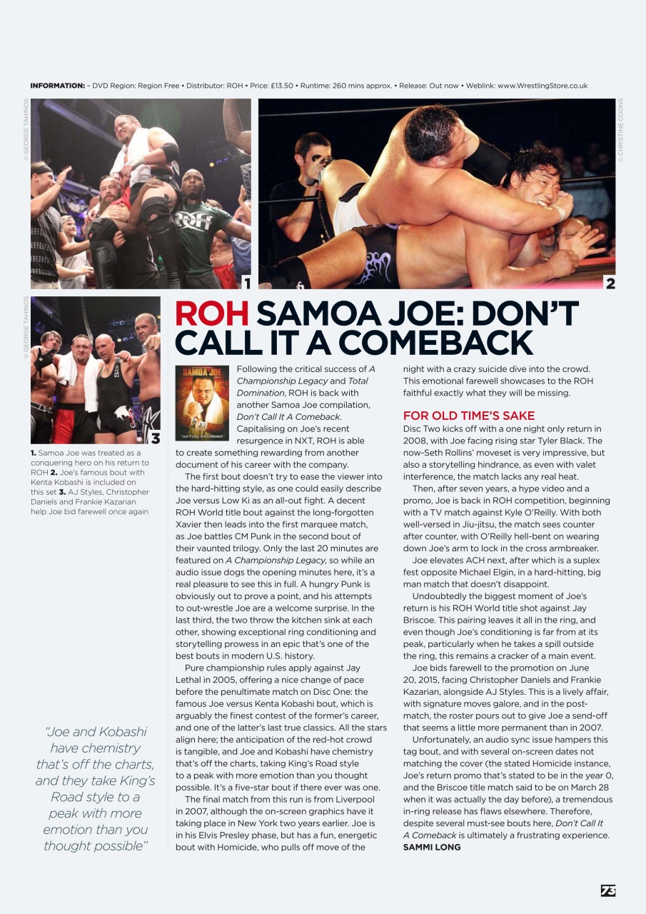 Wrestletalk Magazine Preview Pages