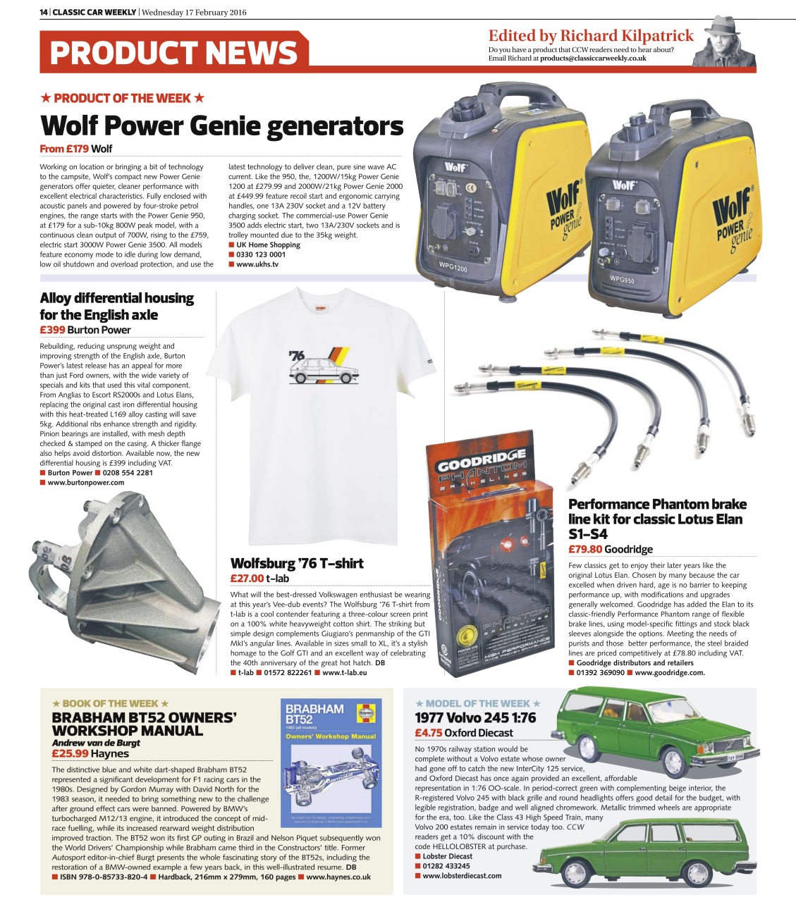 Classic Car Weekly Preview Pages