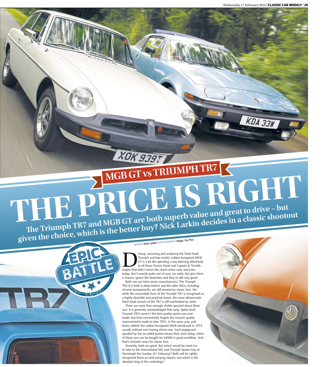 Classic Car Weekly Preview Pages