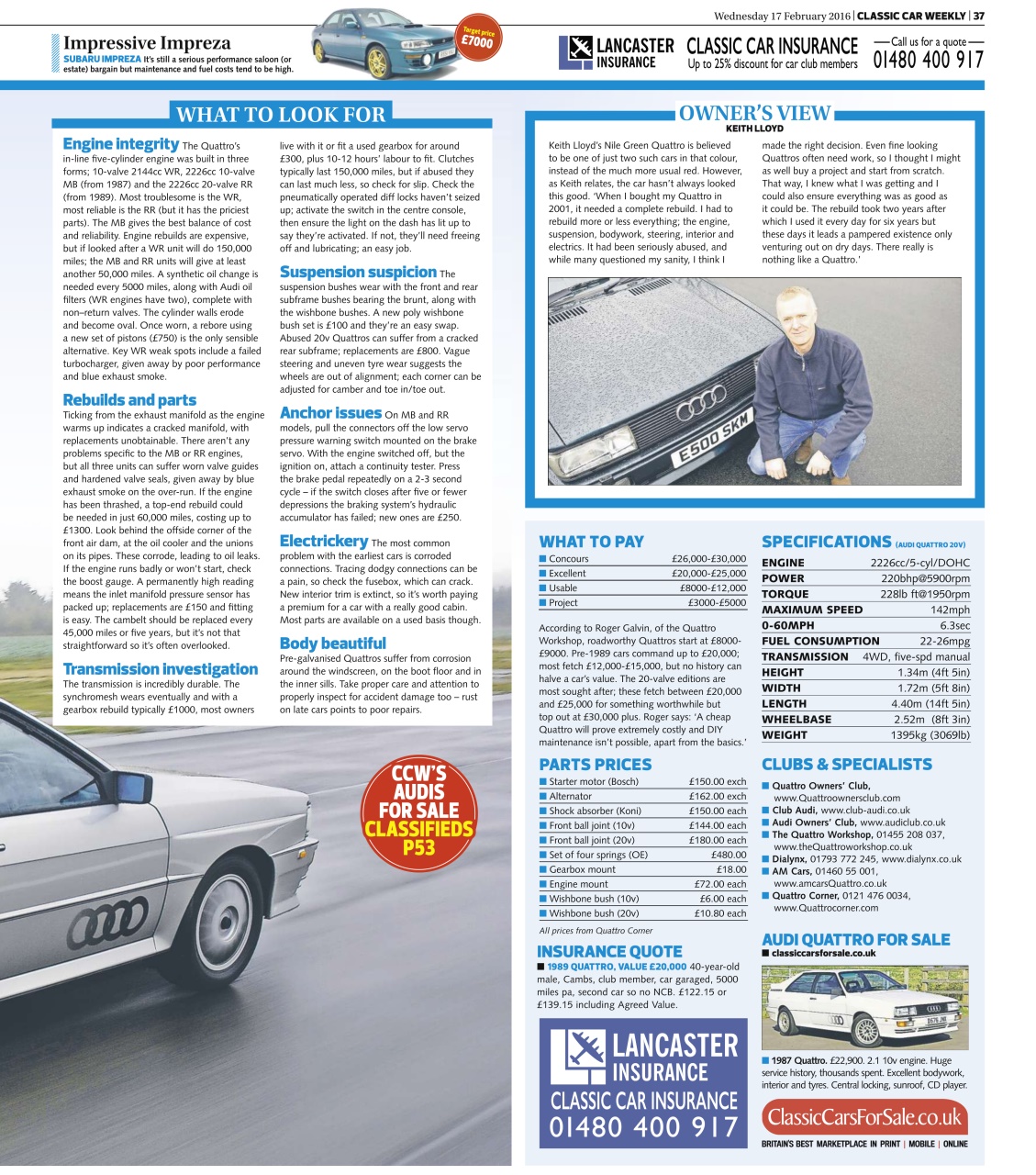 Classic Car Weekly Preview Pages