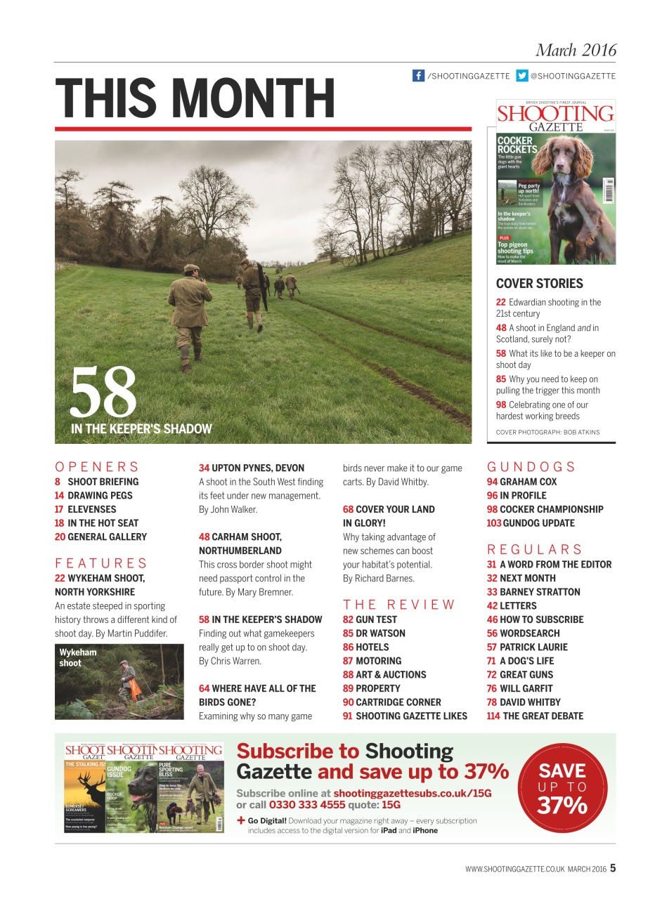 Shooting Gazette Preview Pages