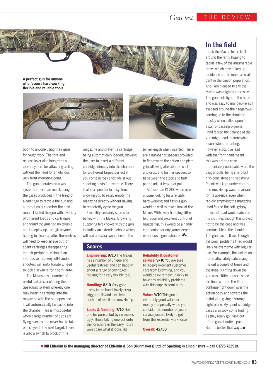 Shooting Gazette Preview Pages
