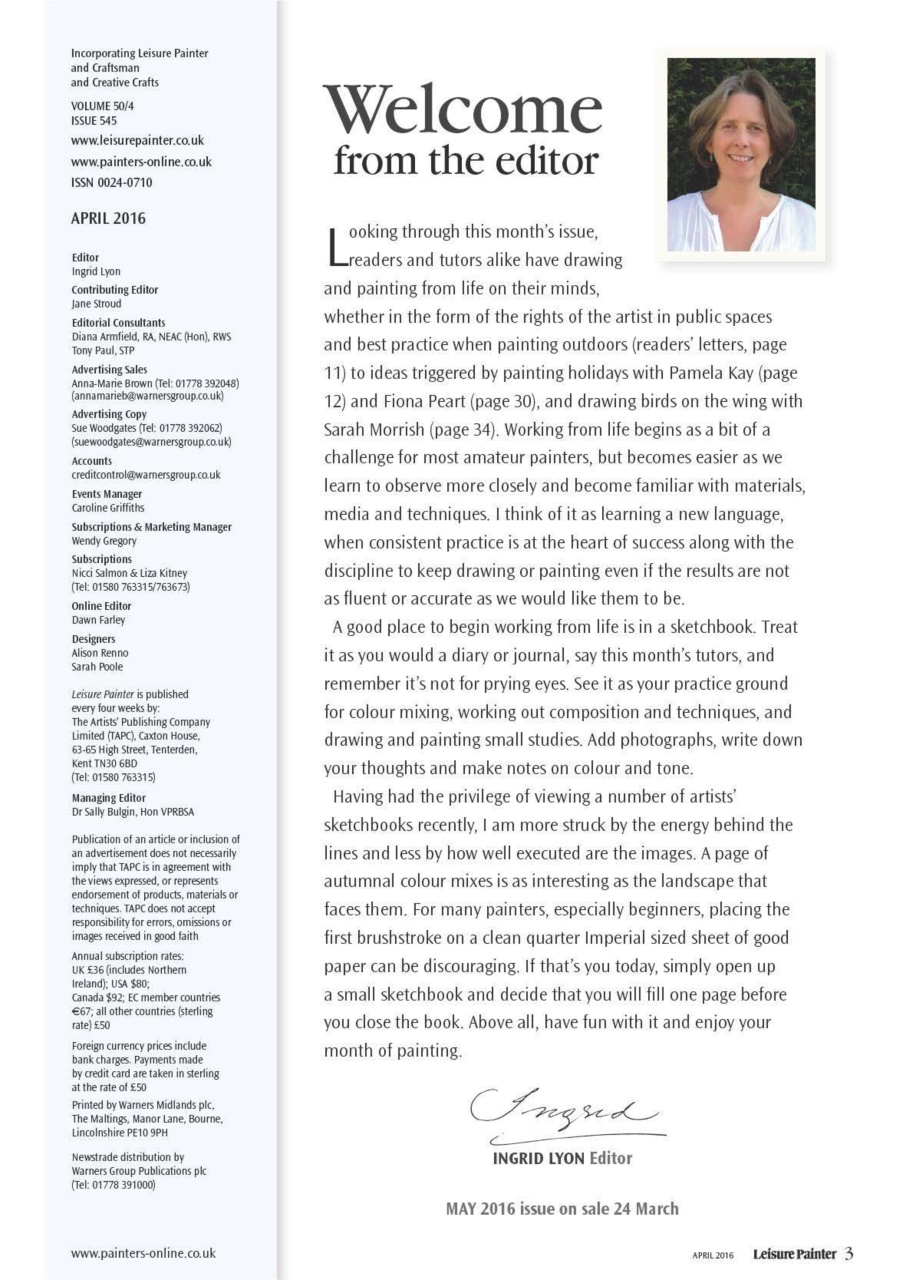 Leisure Painter & The Artist Preview Pages