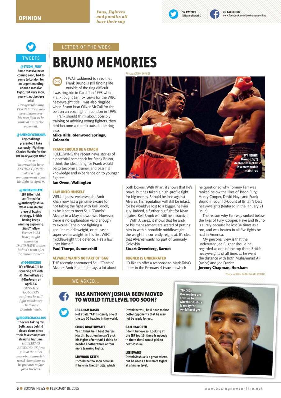 Boxing News Preview Pages
