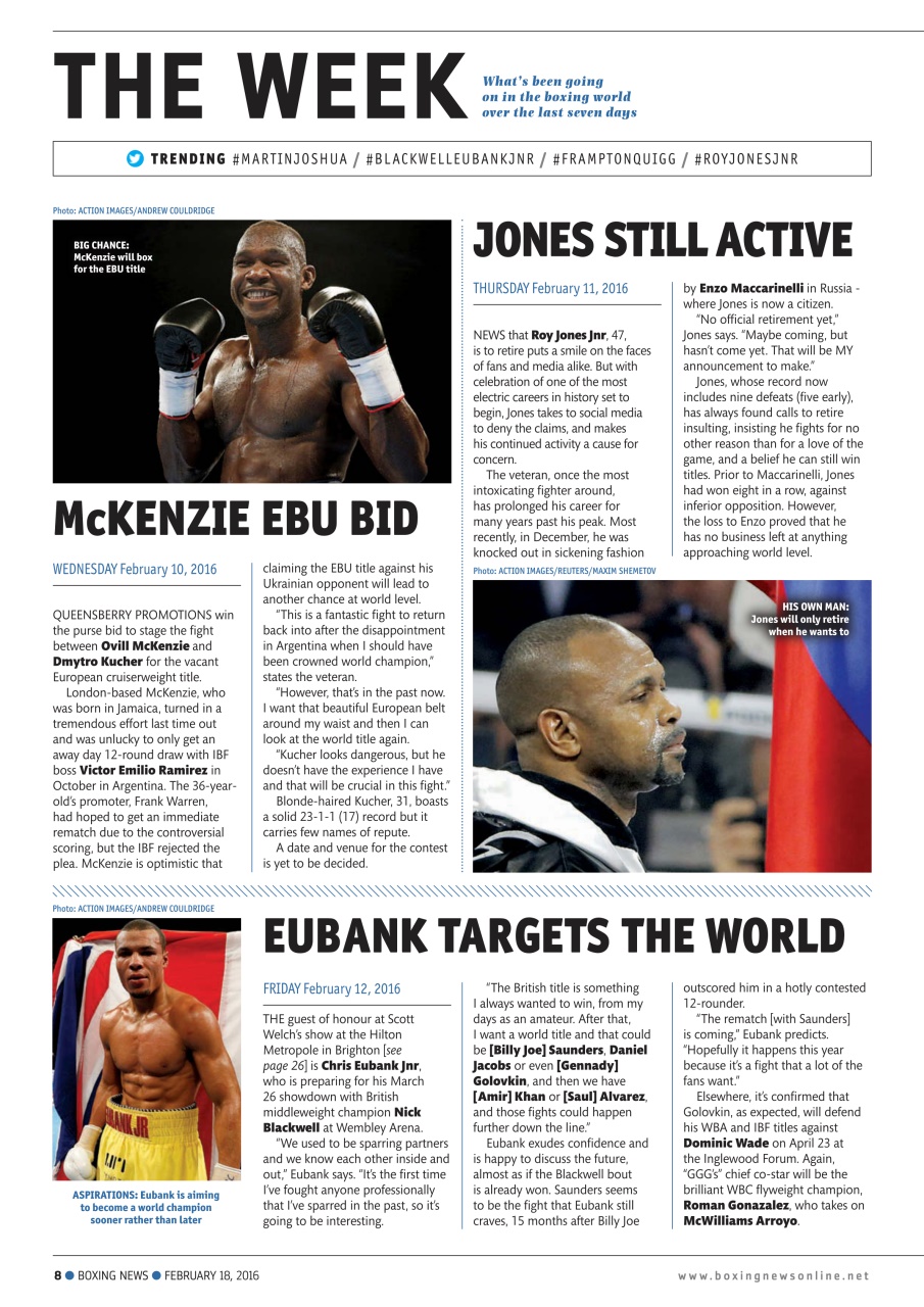 Boxing News Preview Pages