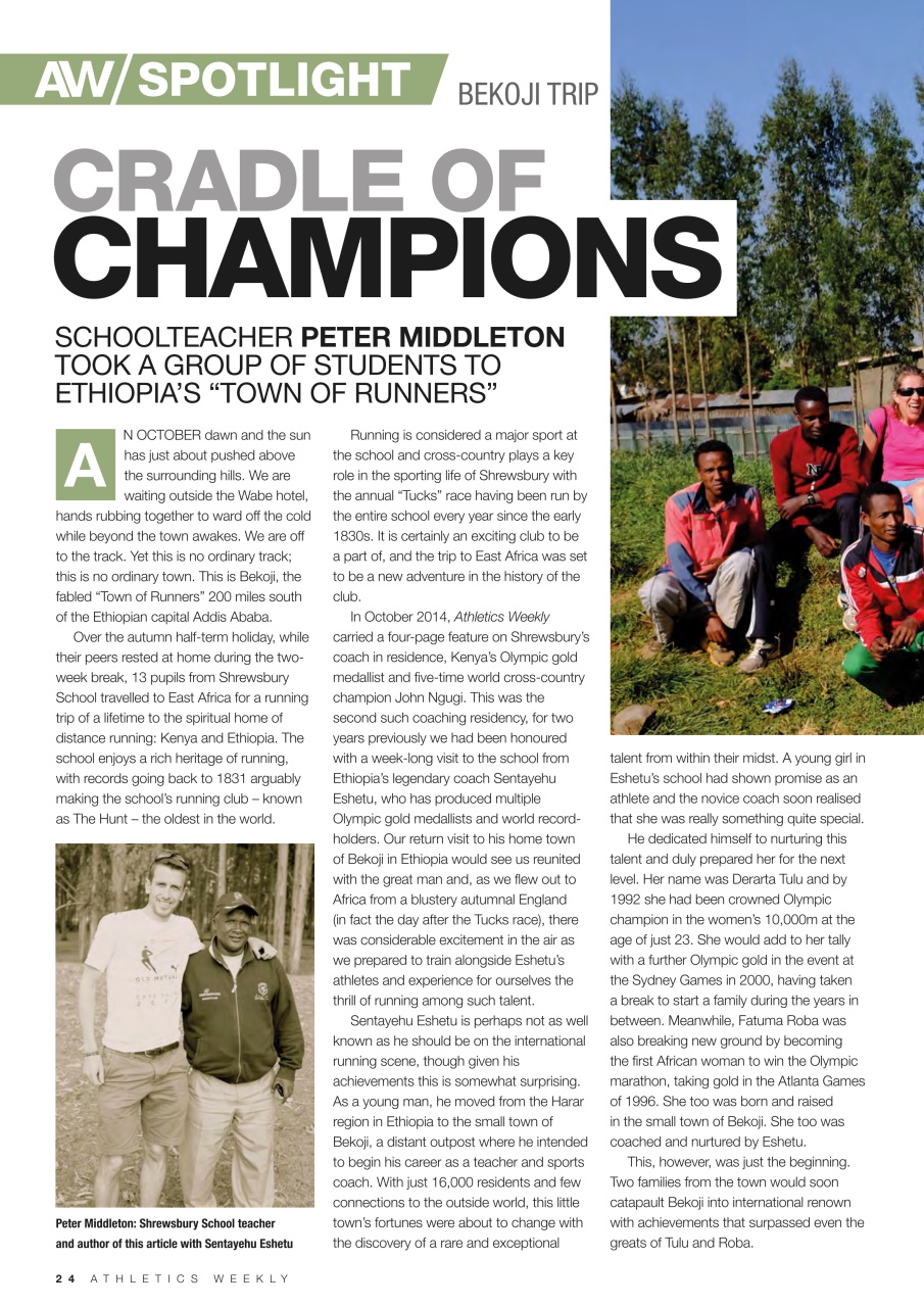 AW – Athletics Weekly Magazine Preview Pages