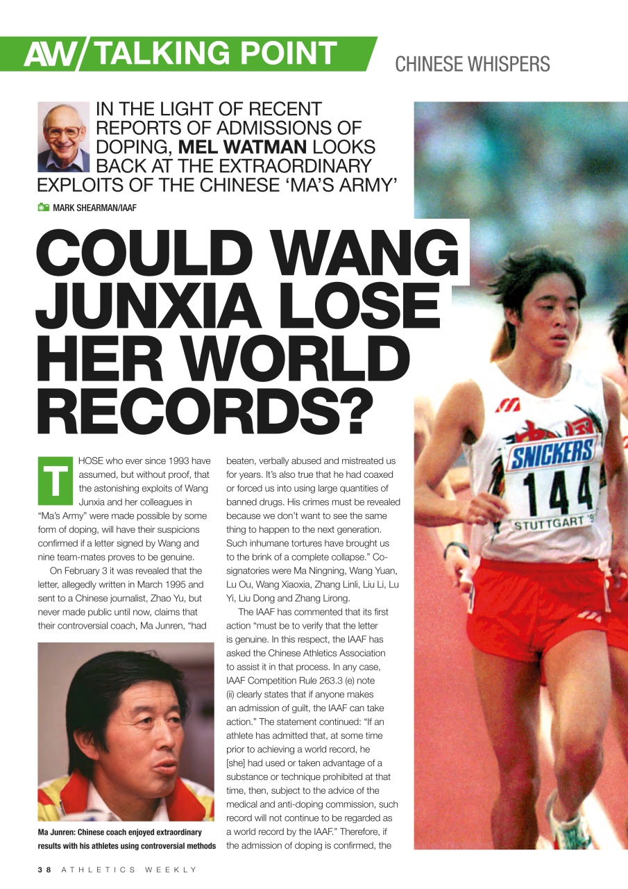 AW – Athletics Weekly Magazine Preview Pages