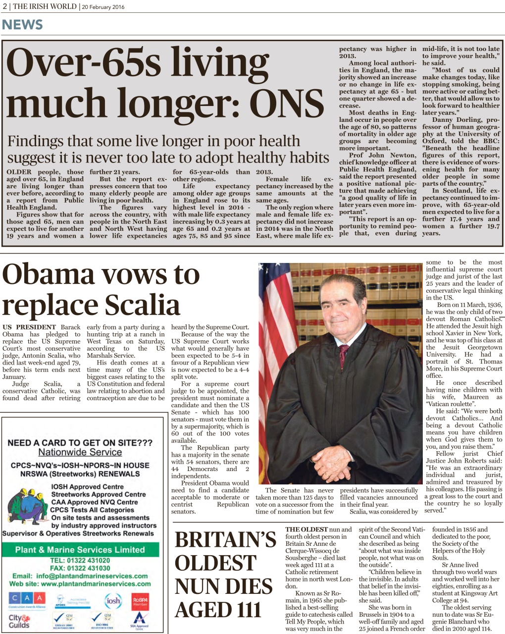 Irish World Preview Pages