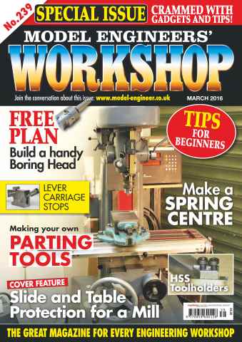 Model Engineer & Workshop Magazine issue March 2016