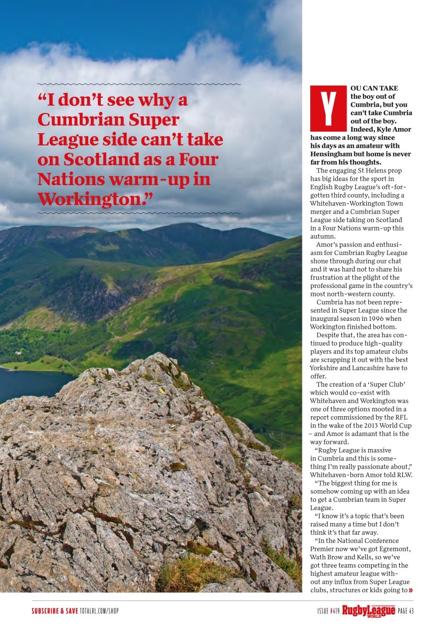Rugby League World Preview Pages