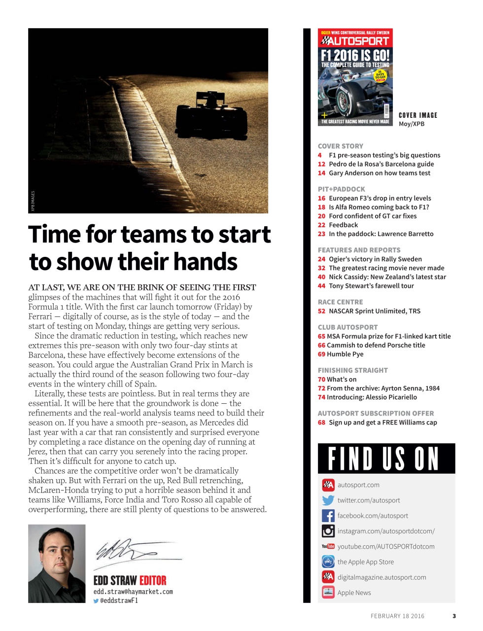Autosport Preview Pages