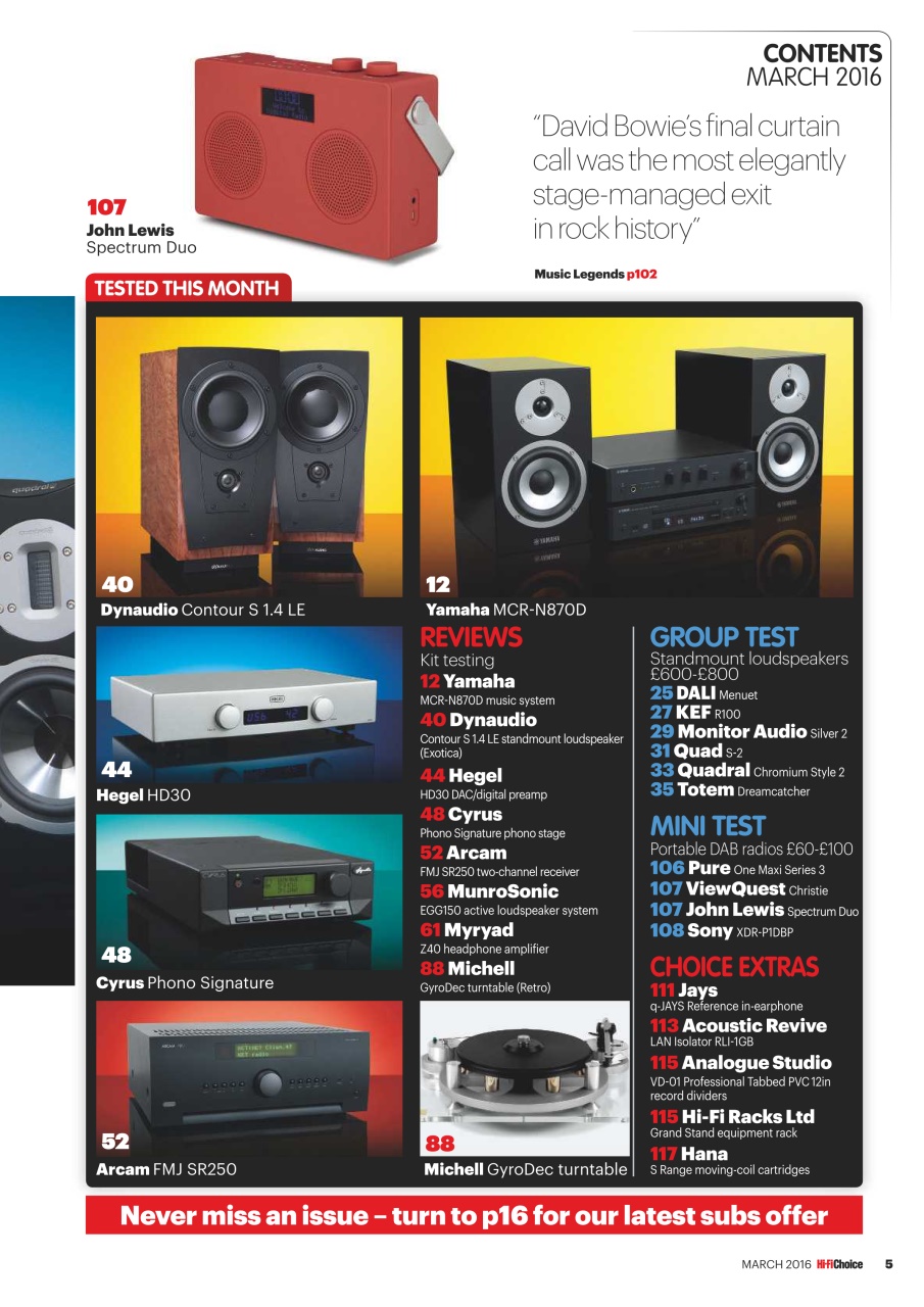Hi-Fi Choice Preview Pages