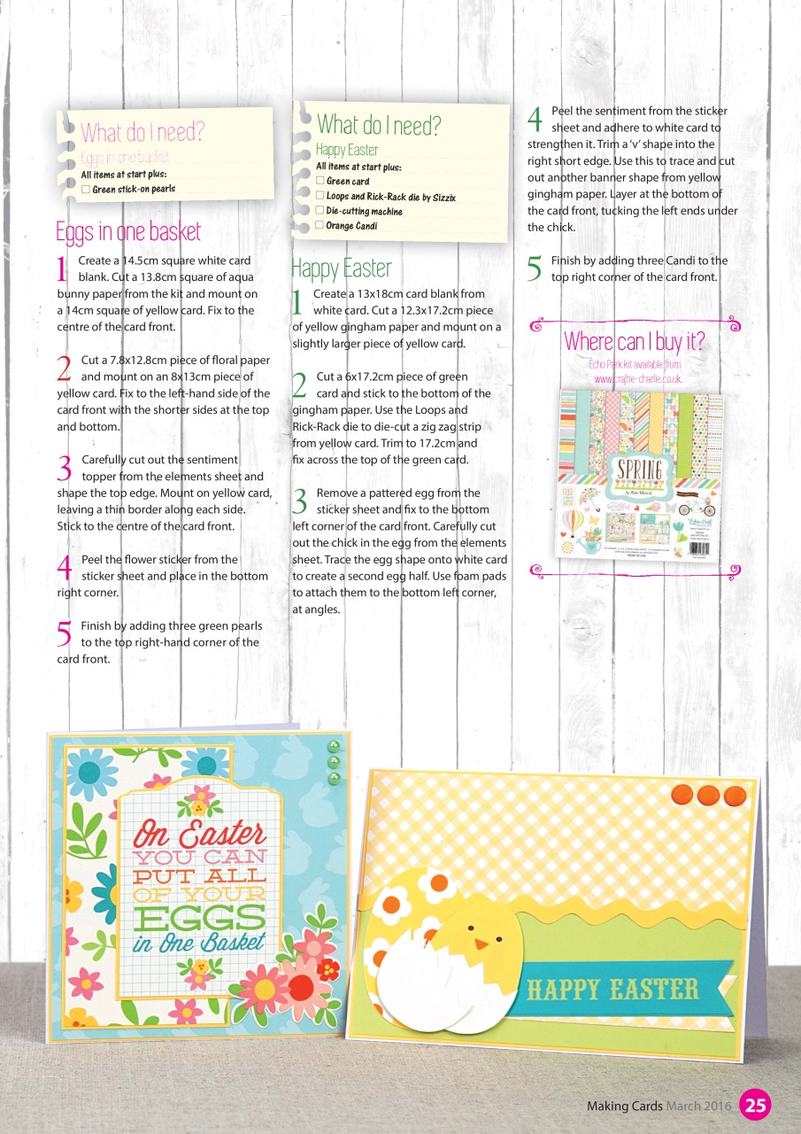 Making Cards & Papercraft Preview Pages