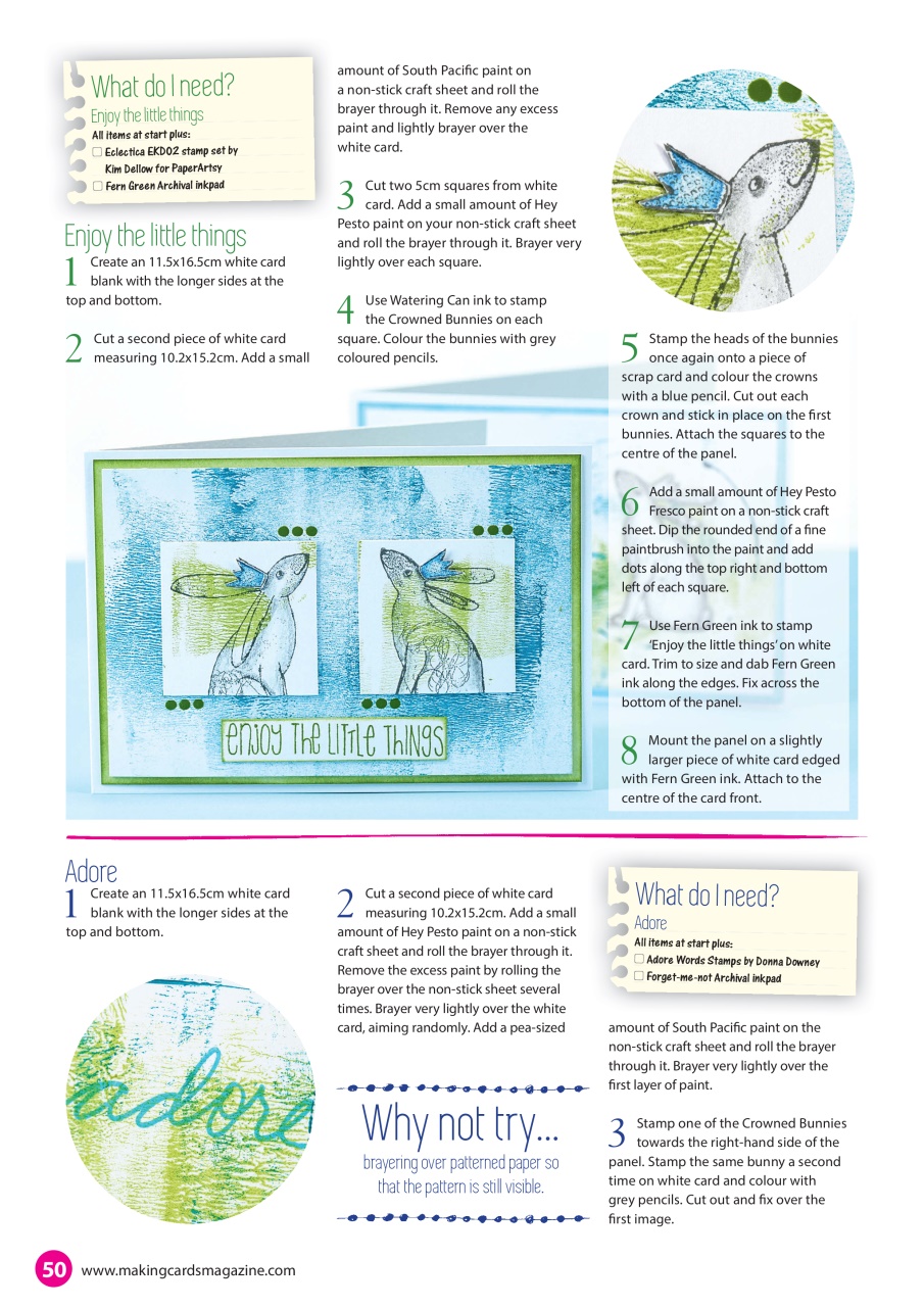 Making Cards & Papercraft Preview Pages