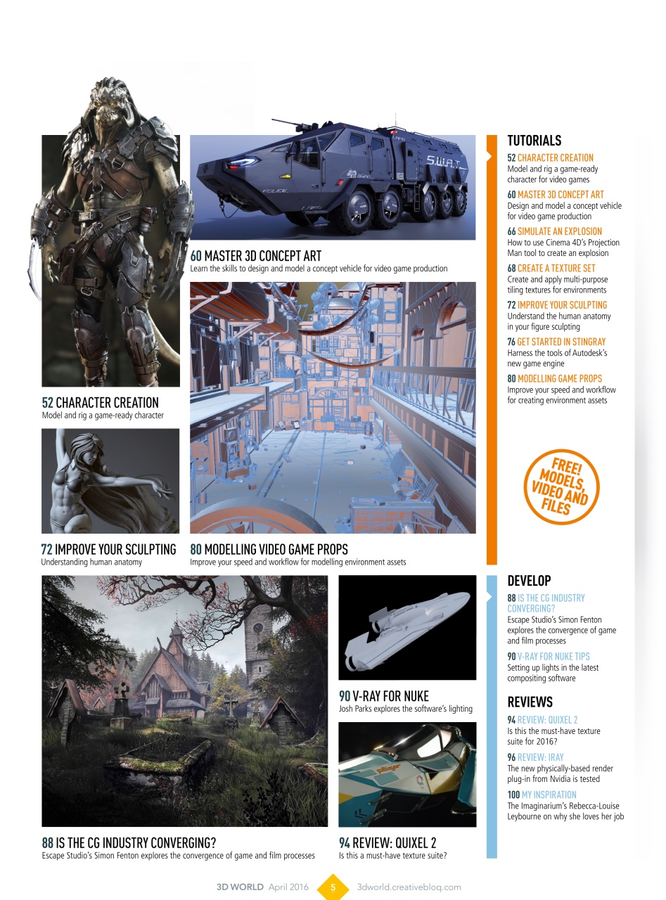 3D World Preview Pages