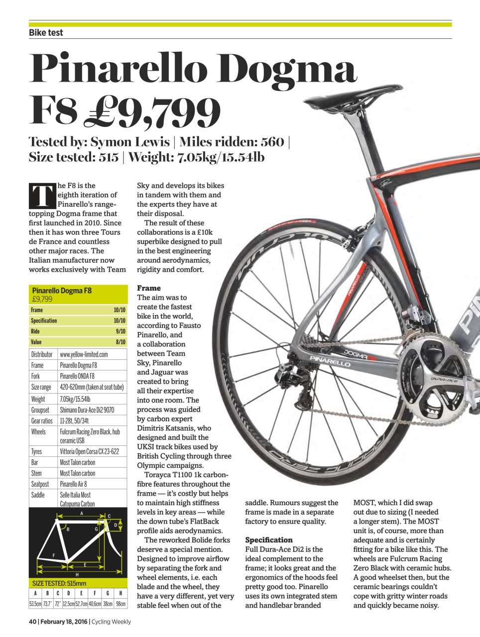 Cycling Weekly Preview Pages