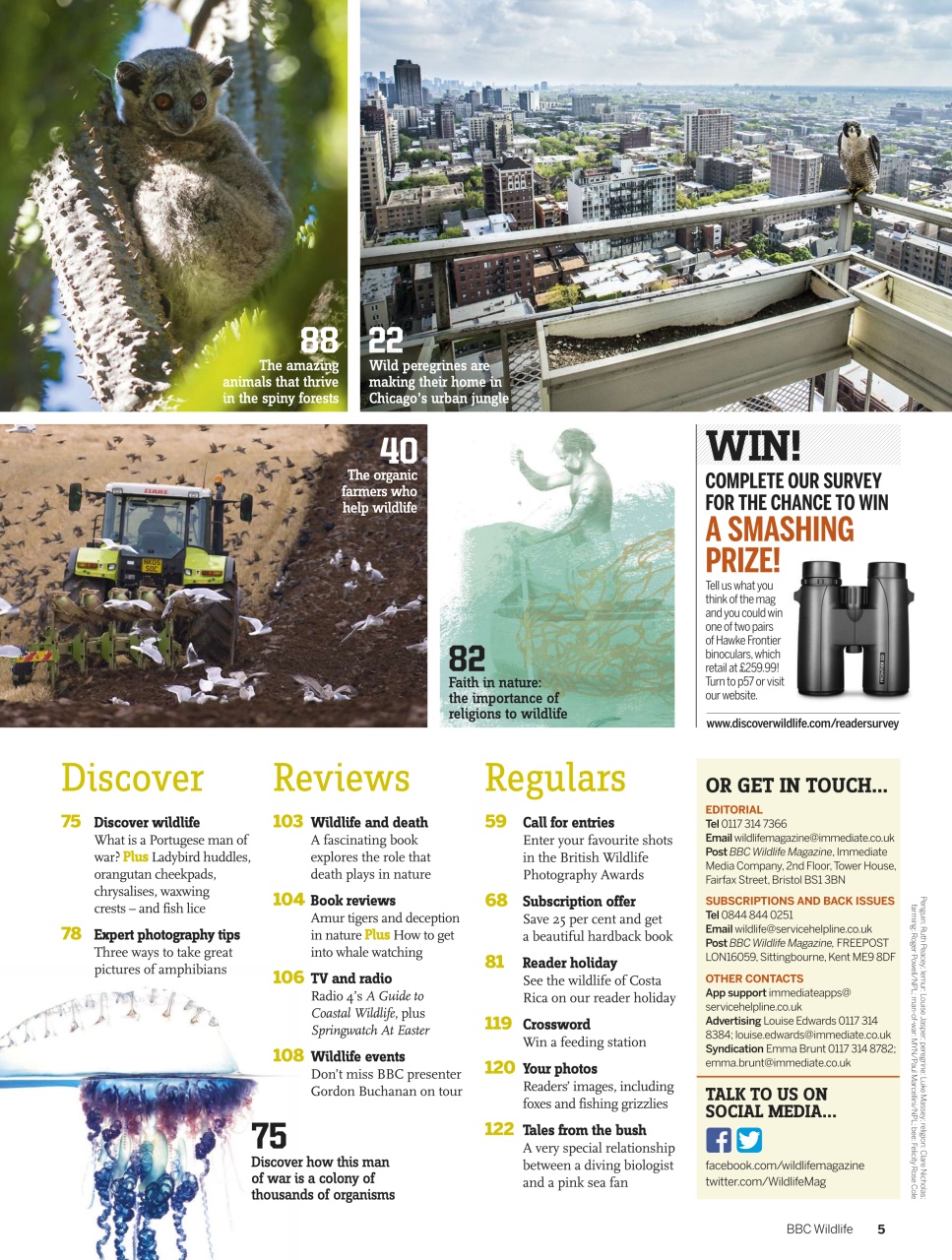 BBC Wildlife Magazine Preview Pages