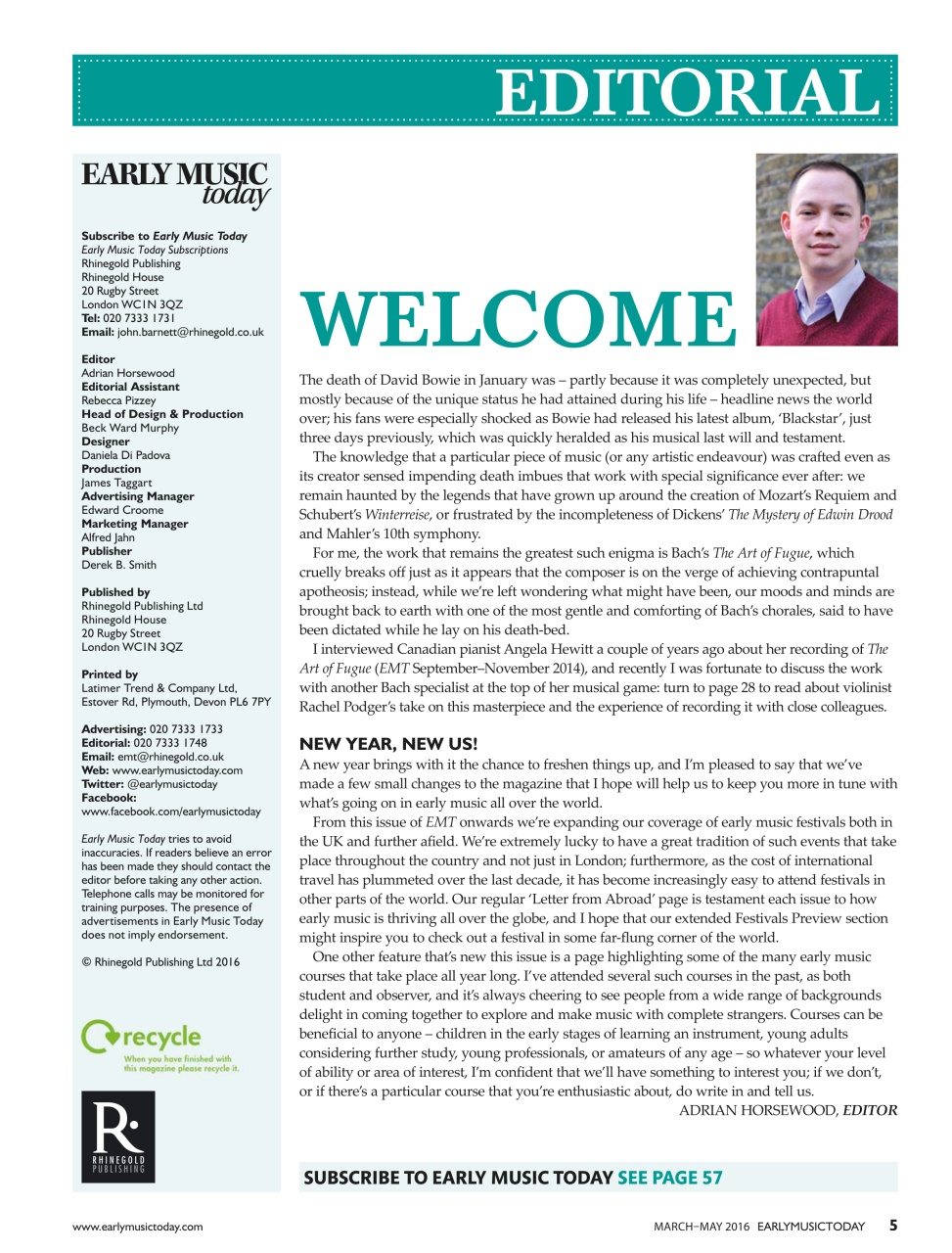 Early Music Today Preview Pages