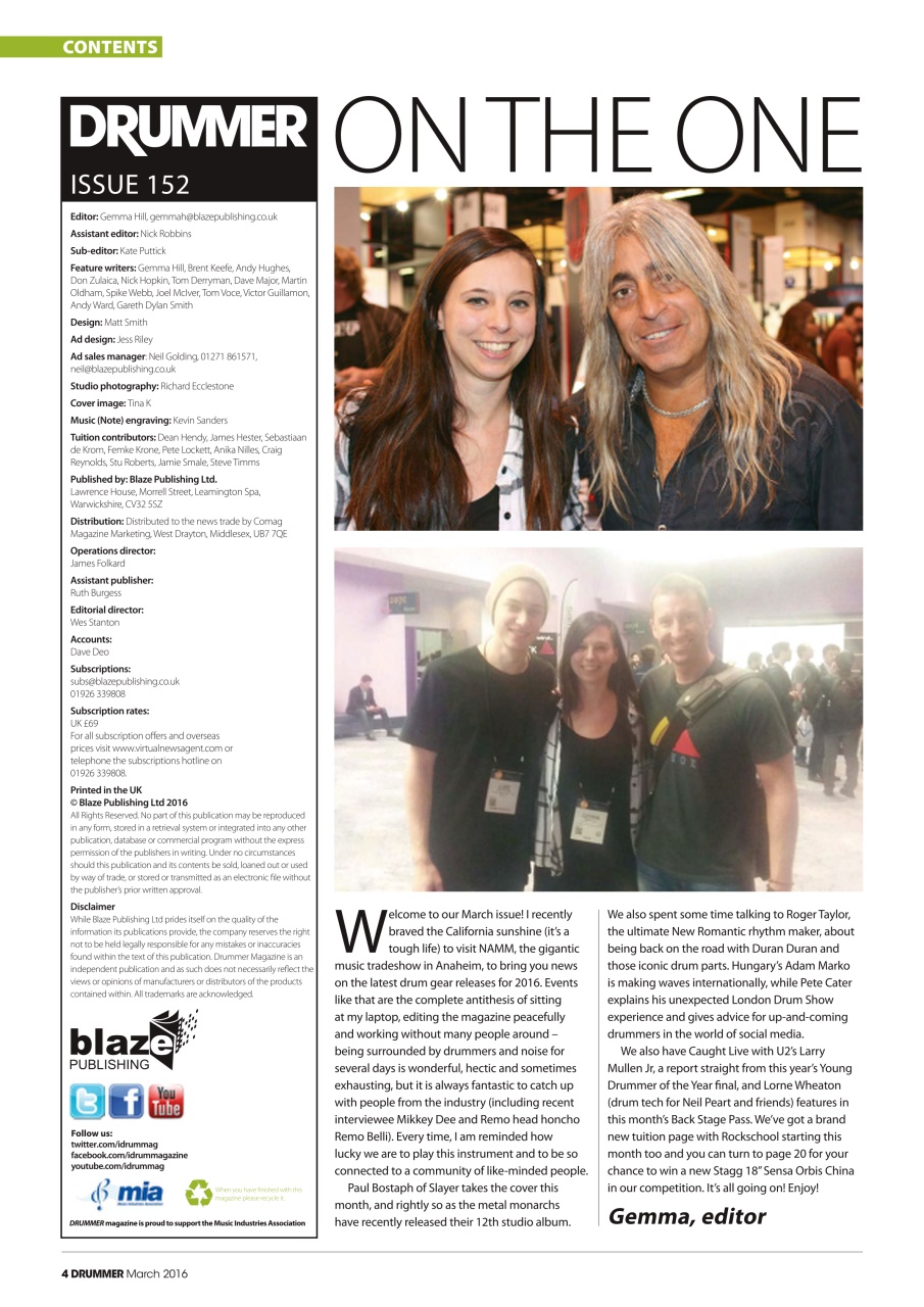 iDrum magazine: Never miss a beat Preview Pages