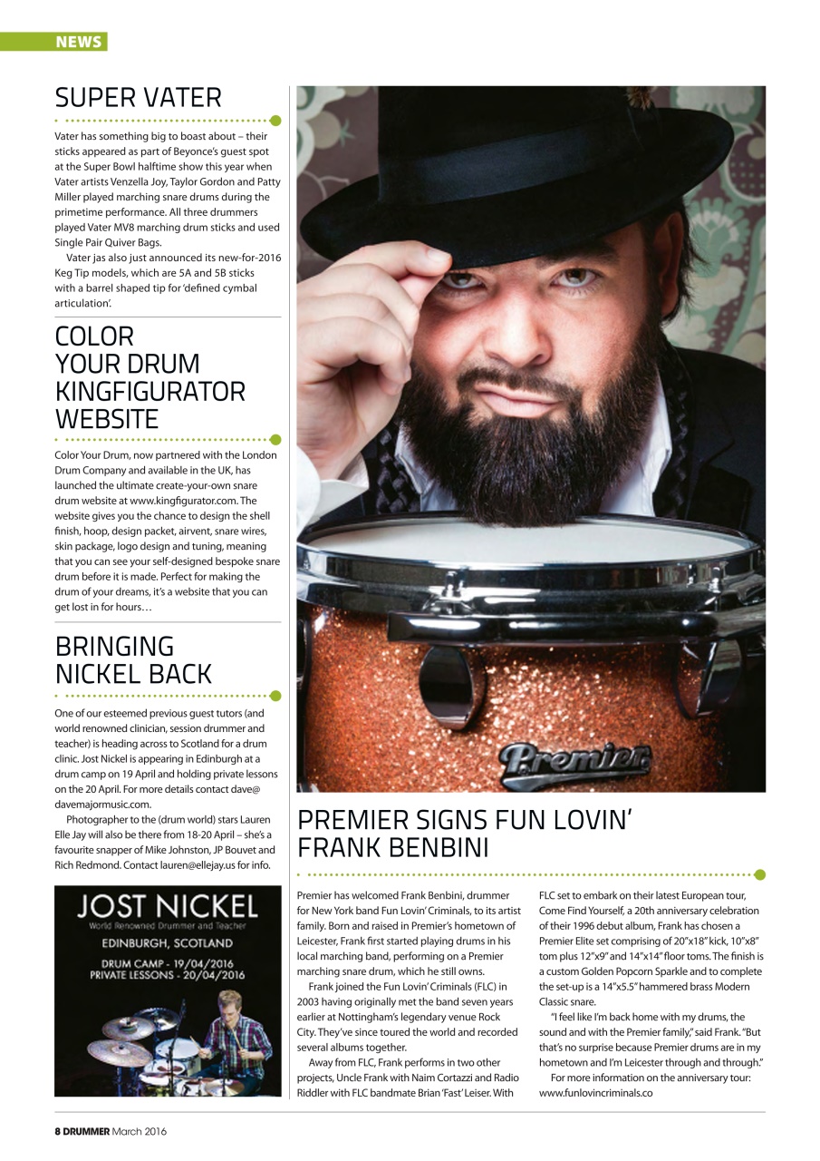 iDrum magazine: Never miss a beat Preview Pages