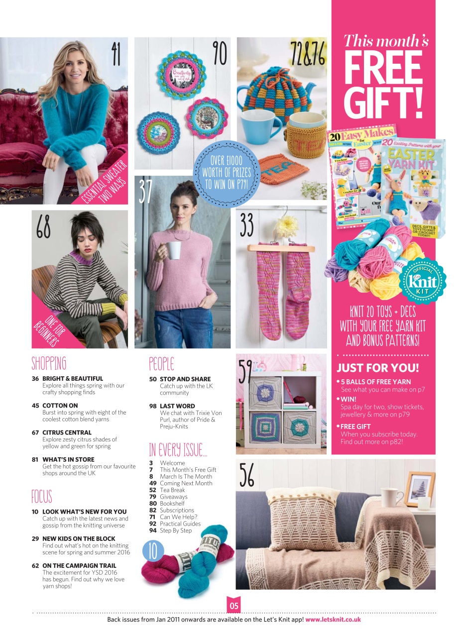 Let's Knit Preview Pages