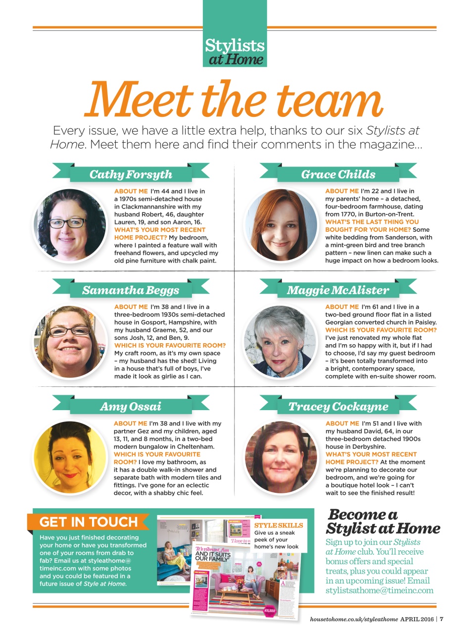 Style at Home Preview Pages